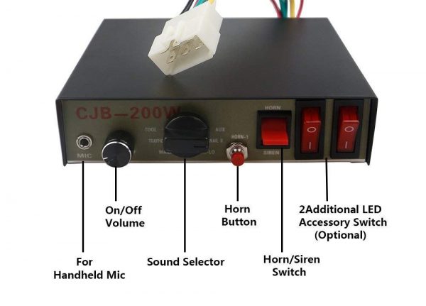 CJB Police Siren 200 watt speaker - Train Horns Netherlands
